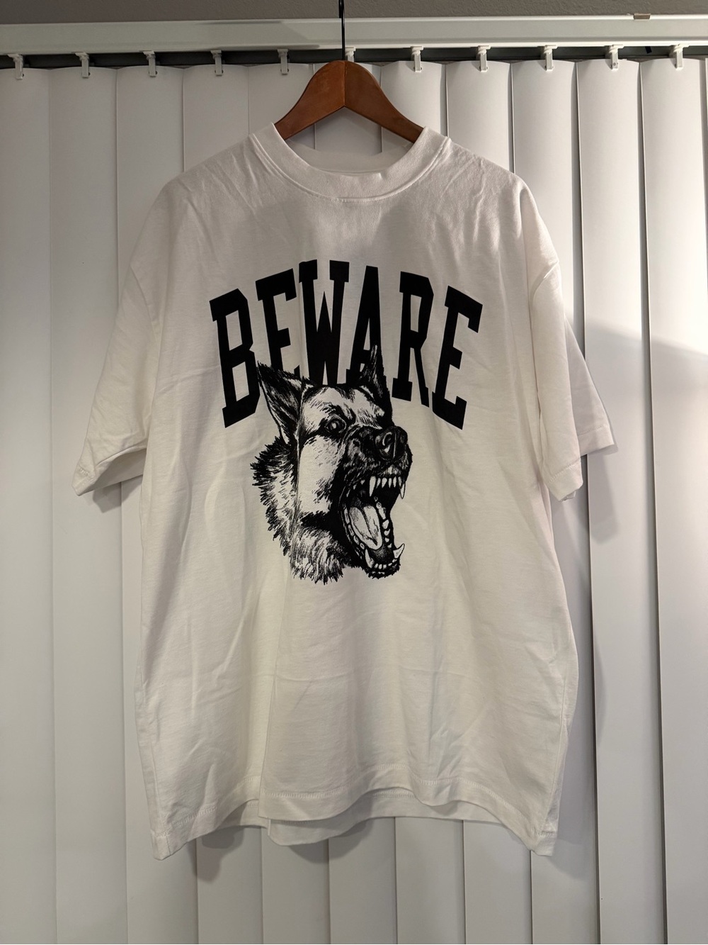 BEWARE Graphic Short Sleeve Tee - White